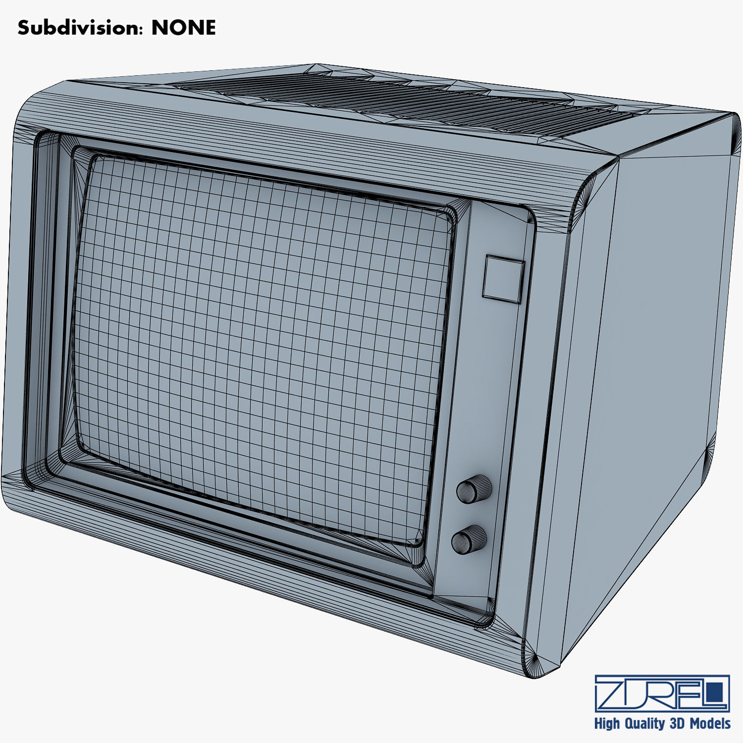 IBM 5150 Monitor 3D model_18