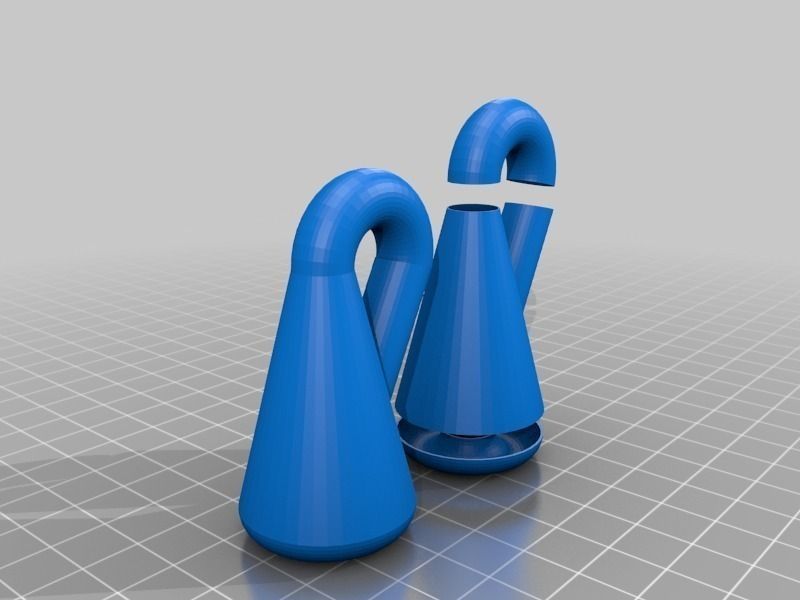 Klein Bottle from simple primitives Free 3D print model_1