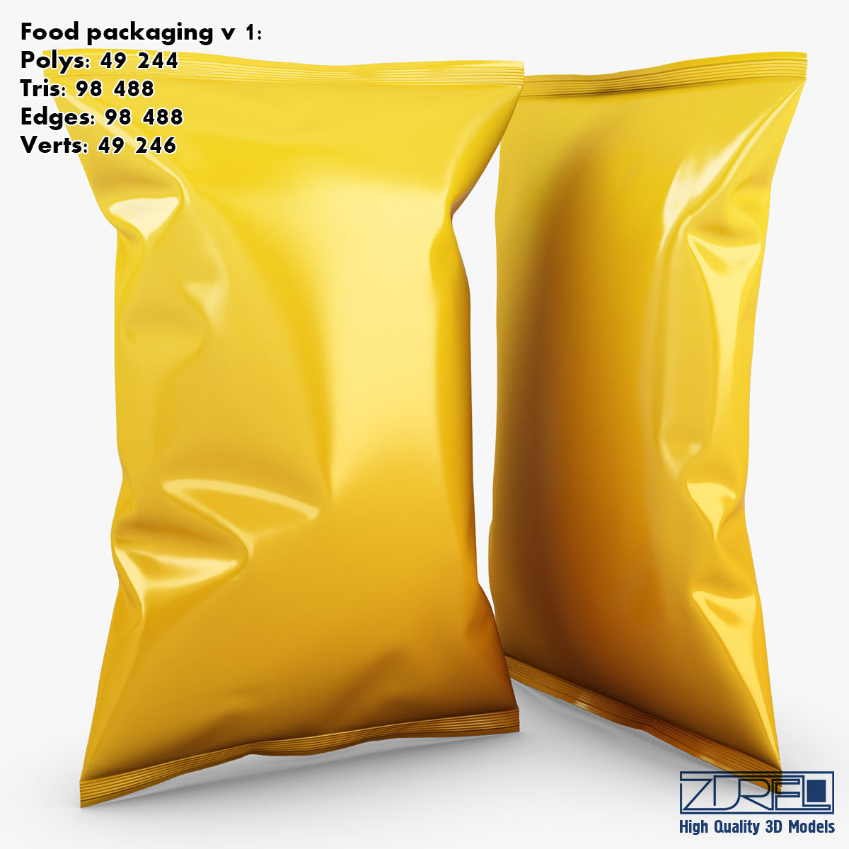 Food packaging collection volume 1 3D model_1