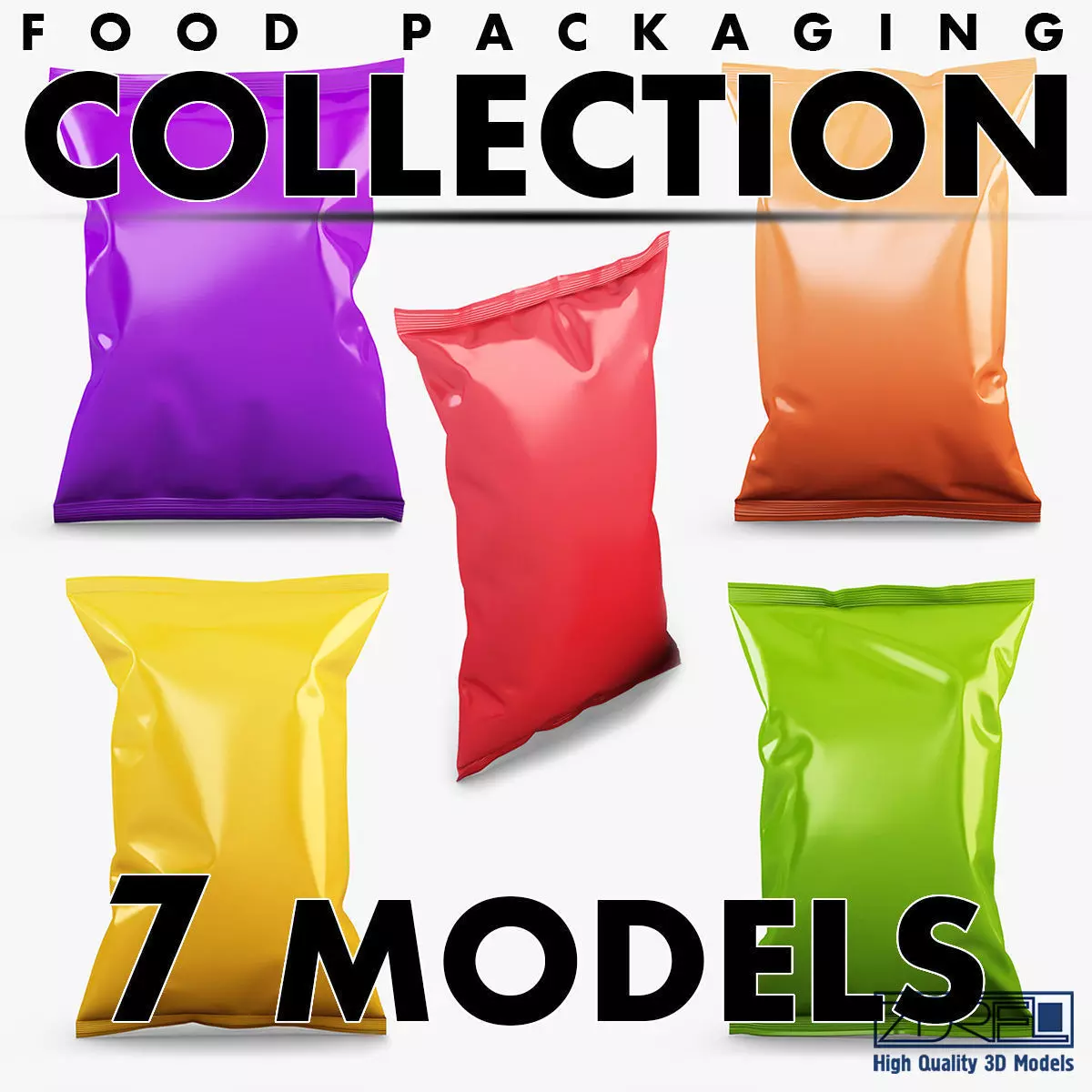Food packaging collection volume 1 3D model_0