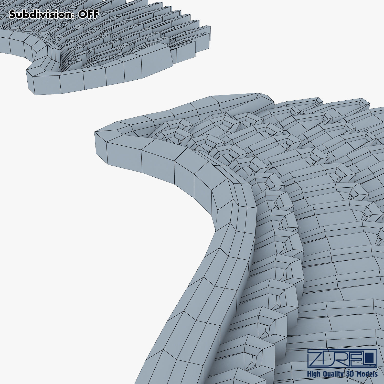 Eagle Wings Gold v 2 3D model_18