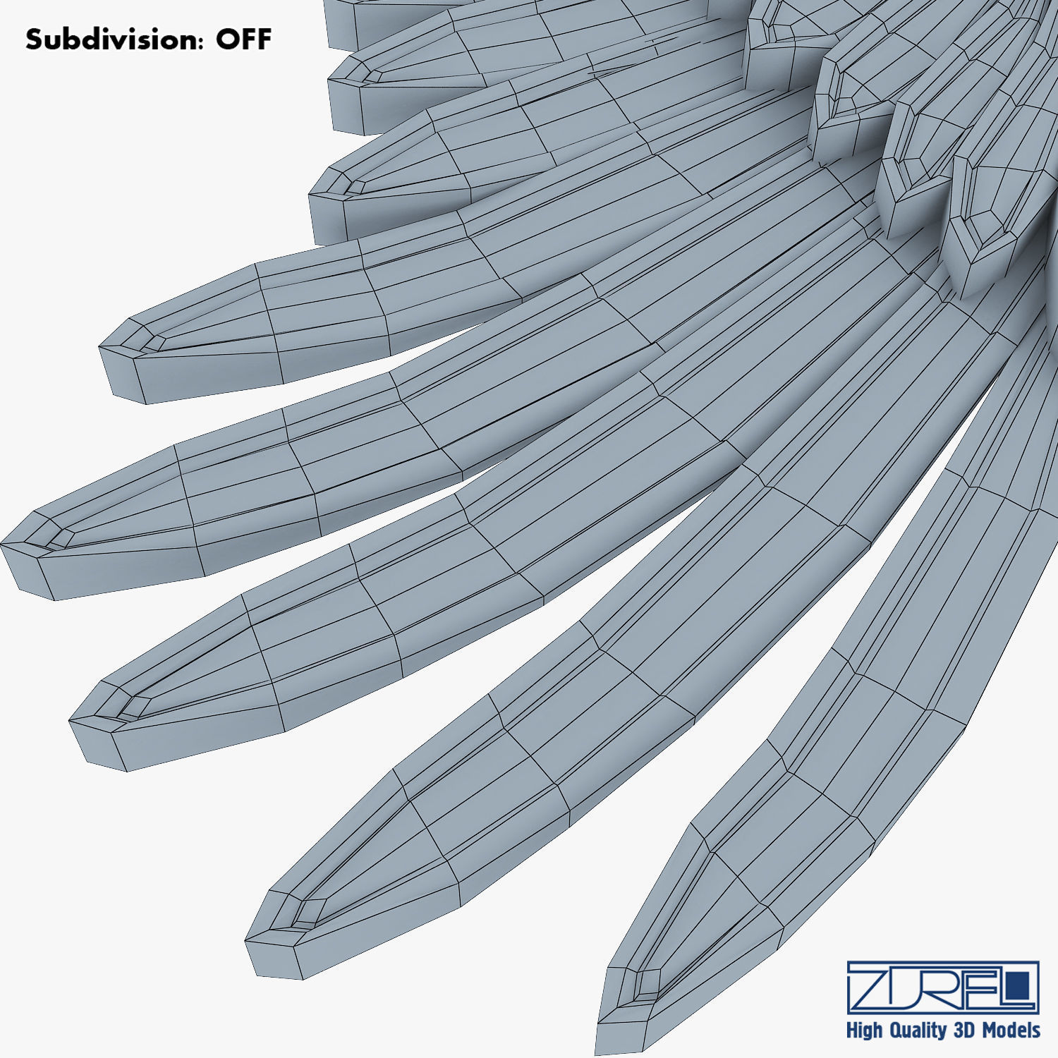 Eagle Wings Gold v 2 3D model_14