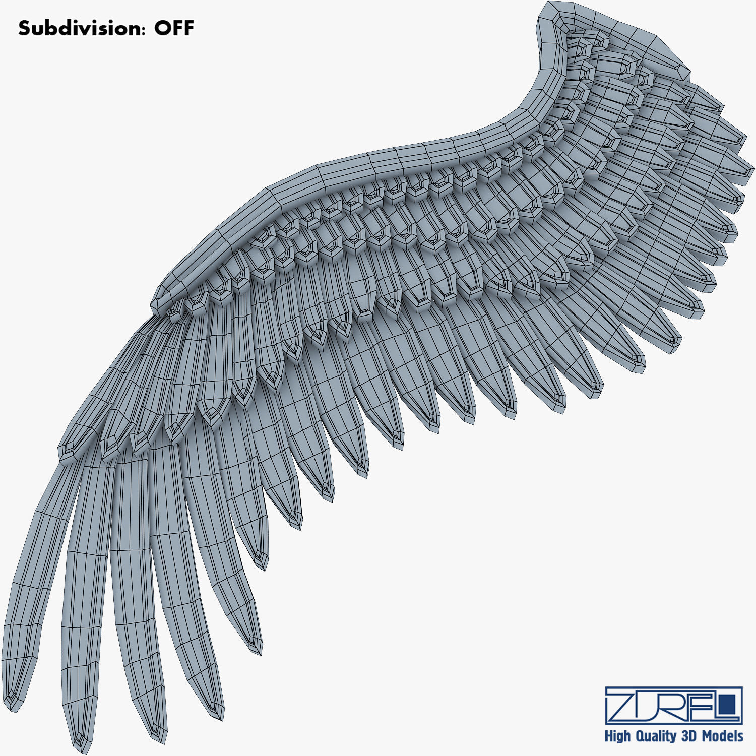 Eagle Wings Gold v 2 3D model_10