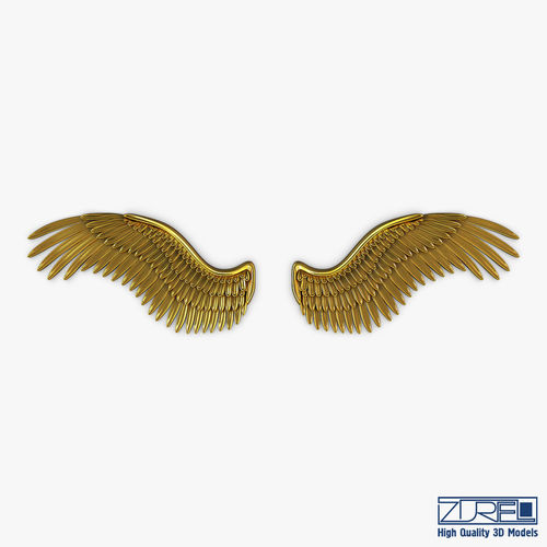 Eagle Wings Gold v 2 3D model