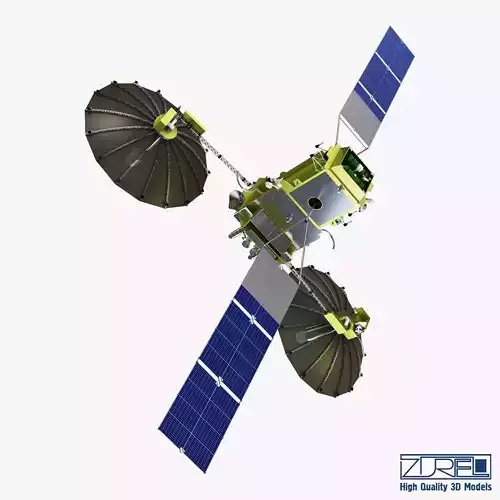 Artificial Satellite Loutch 5V 3D model