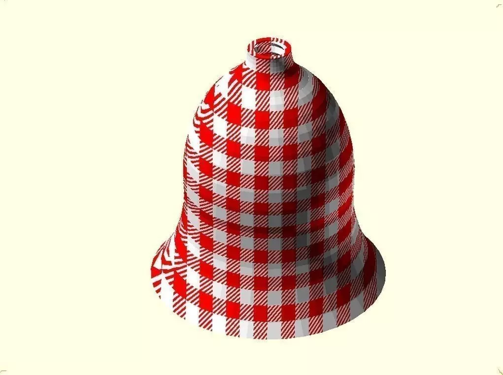 Checked Gingham 2 Part Picnic Parisian Goblet Free 3D print model