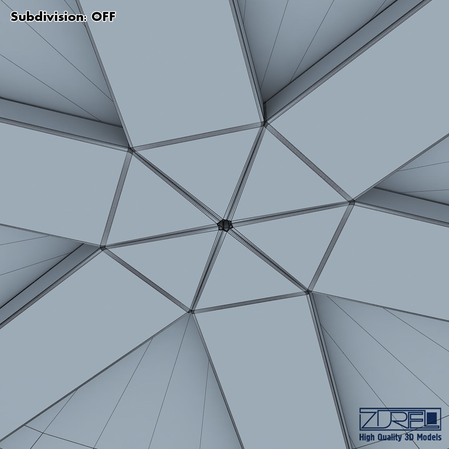 Antique Globe Low-poly 3D model_36