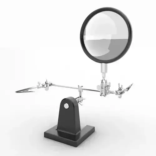 Hand Magnifying Glass Low-poly 3D model