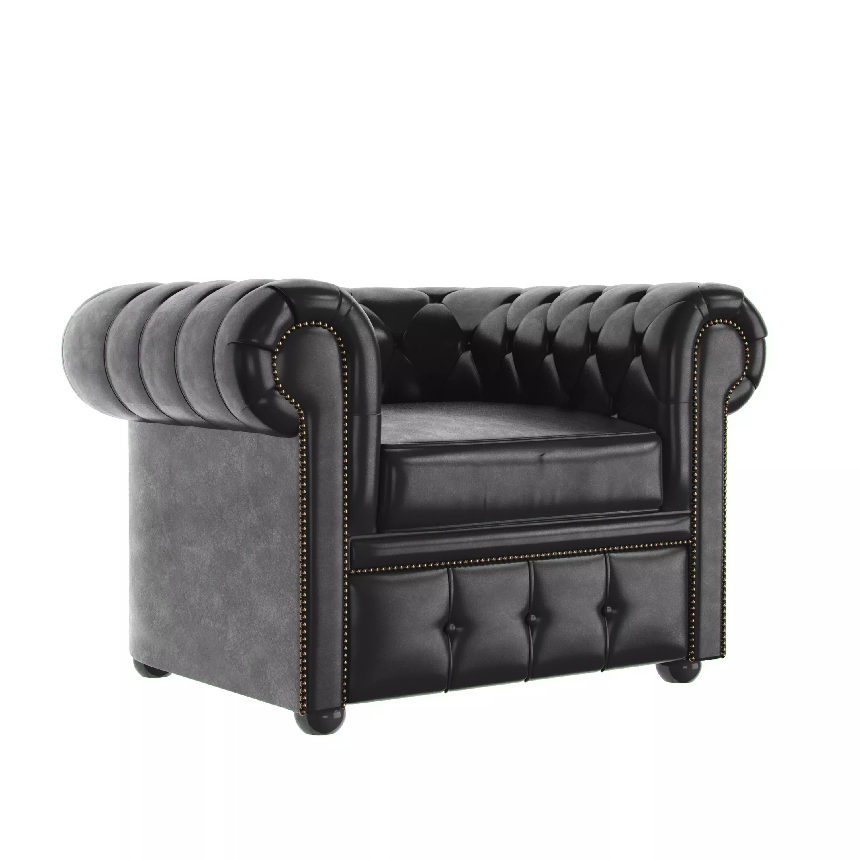 Bonjur Abajur Chair Black 3D model_0