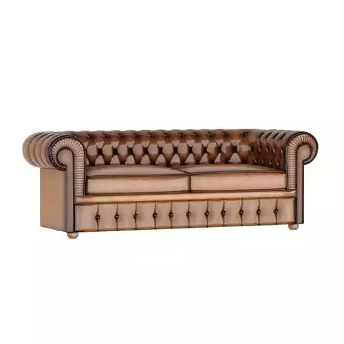 Classical Leather Sofa 2 places