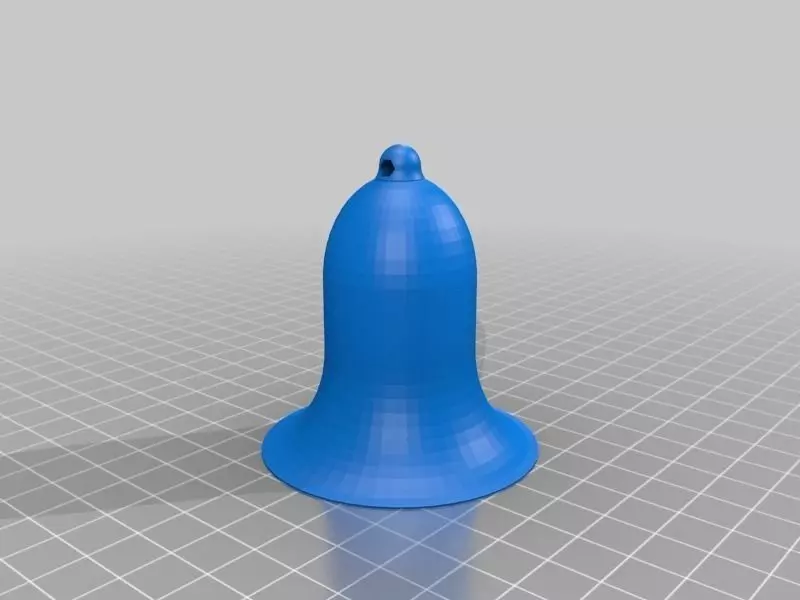 Bell with integral clapper Free 3D print model_0