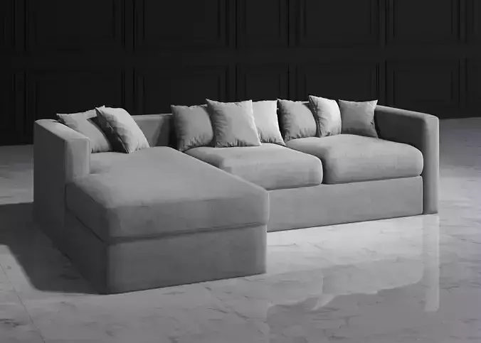 Sofa Lounge by Jamni 2 in 1 3D model