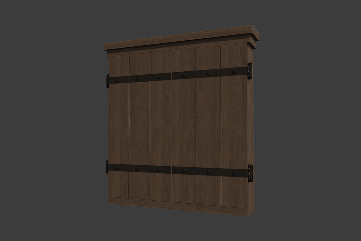 Darts dart board Low-poly 3D model_10