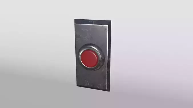 Panic Button Low-poly 3D model