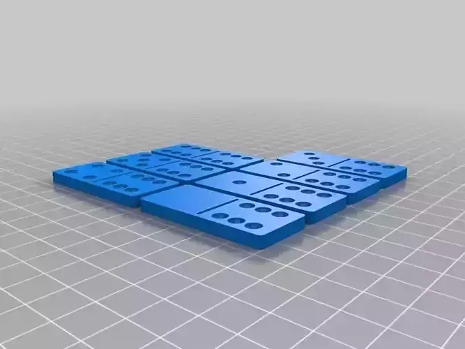 Set of Dominoes for printing Free 3D print model