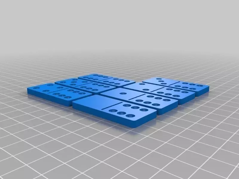 Set of Dominoes for printing Free 3D print model_0