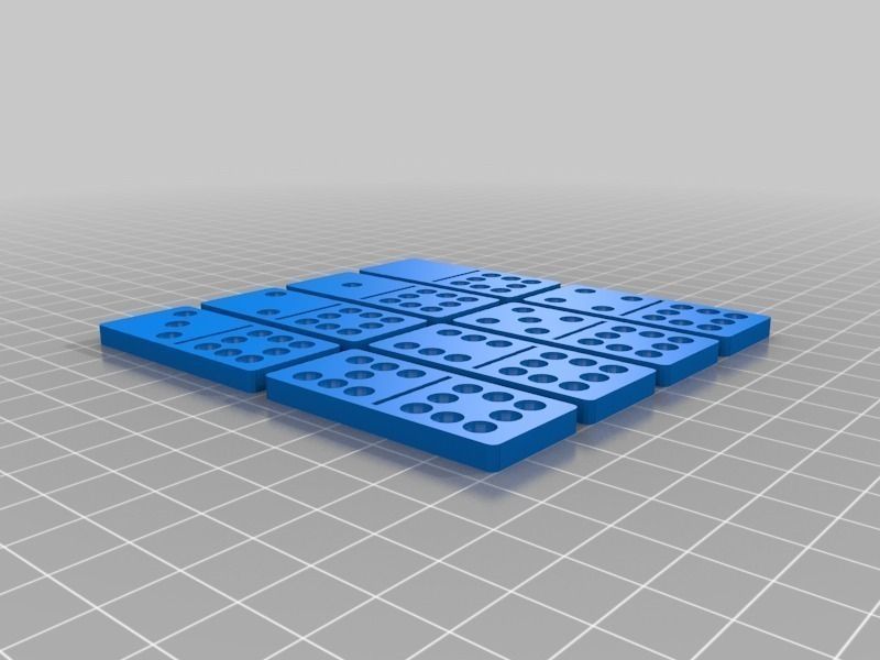 Set of Dominoes for printing Free 3D print model_11
