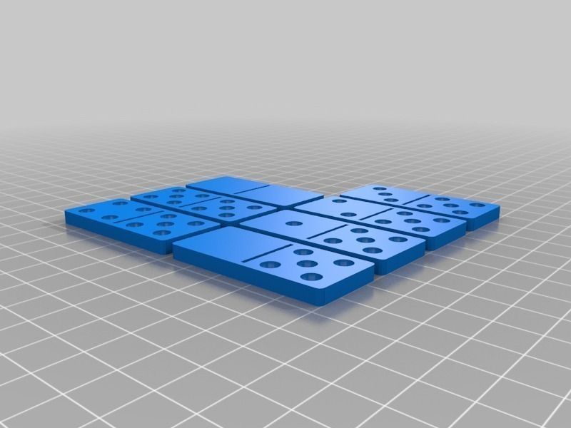 Set of Dominoes for printing Free 3D print model_1