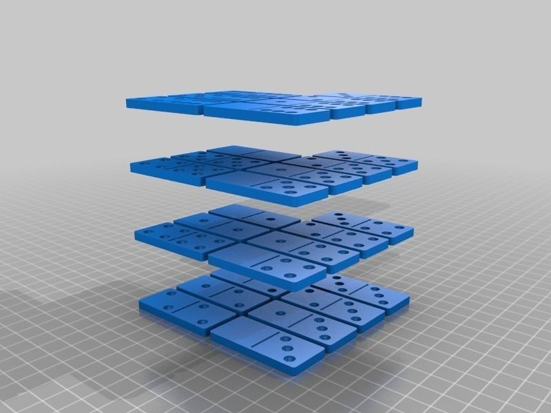 Set of Dominoes for printing Free 3D print model_5