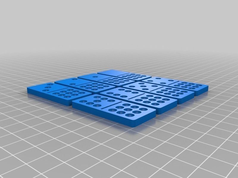 Set of Dominoes for printing Free 3D print model_12