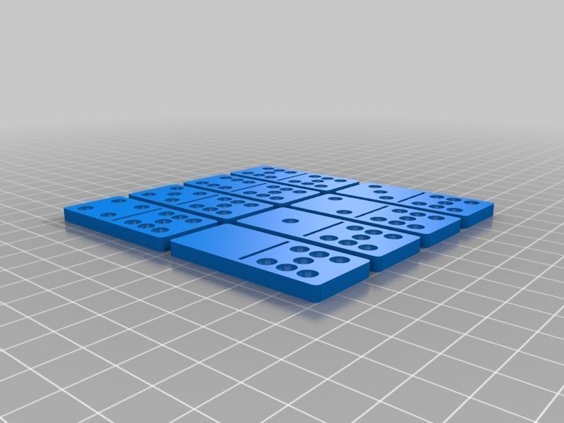 Set of Dominoes for printing Free 3D print model_6