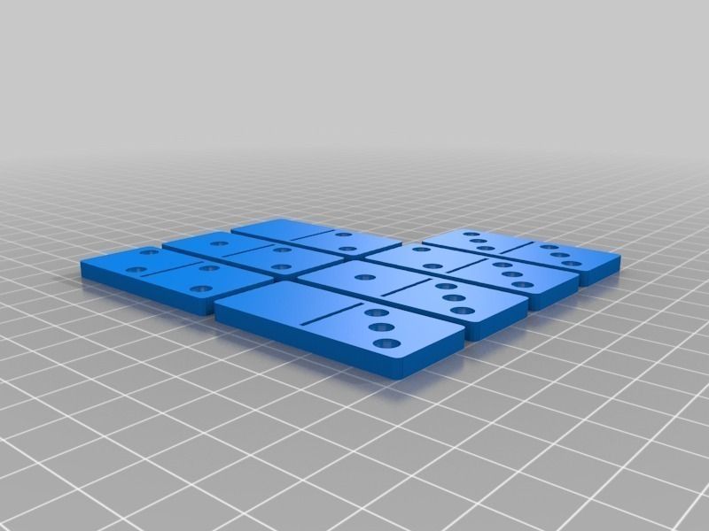 Set of Dominoes for printing Free 3D print model_3