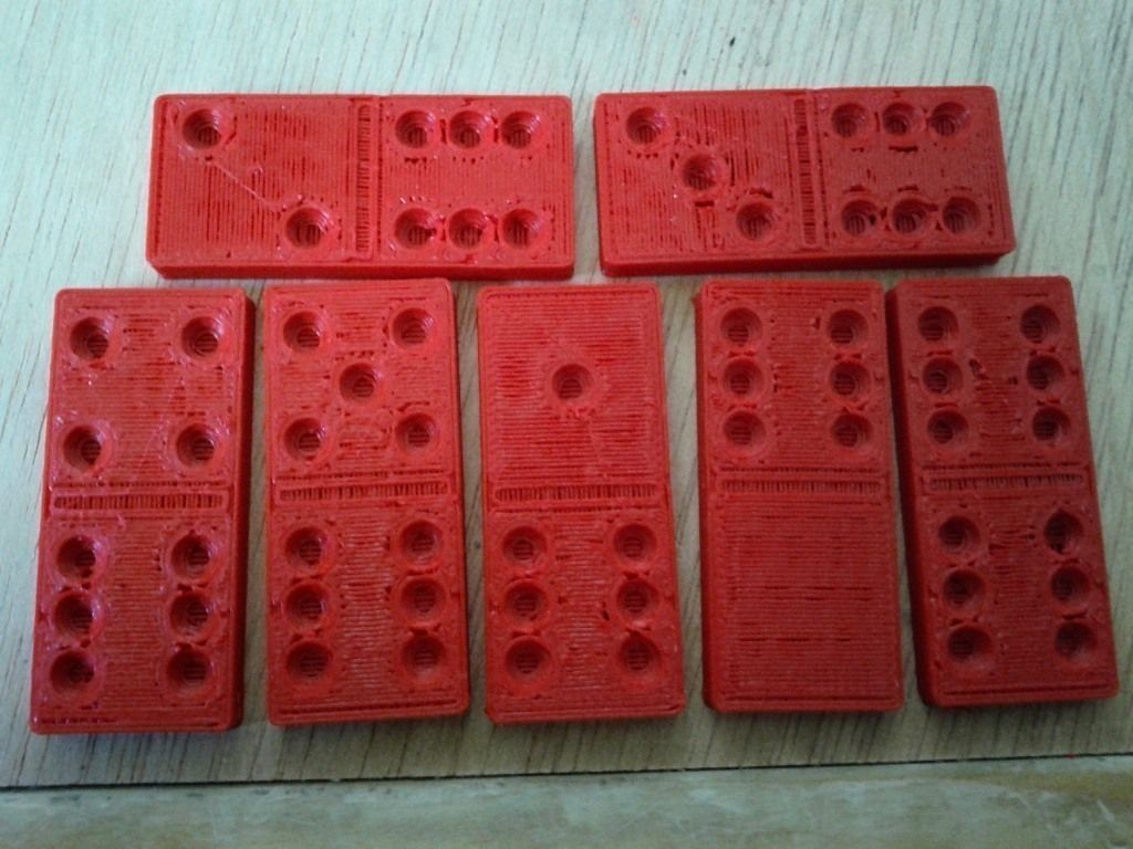 Set of Dominoes for printing Free 3D print model_4
