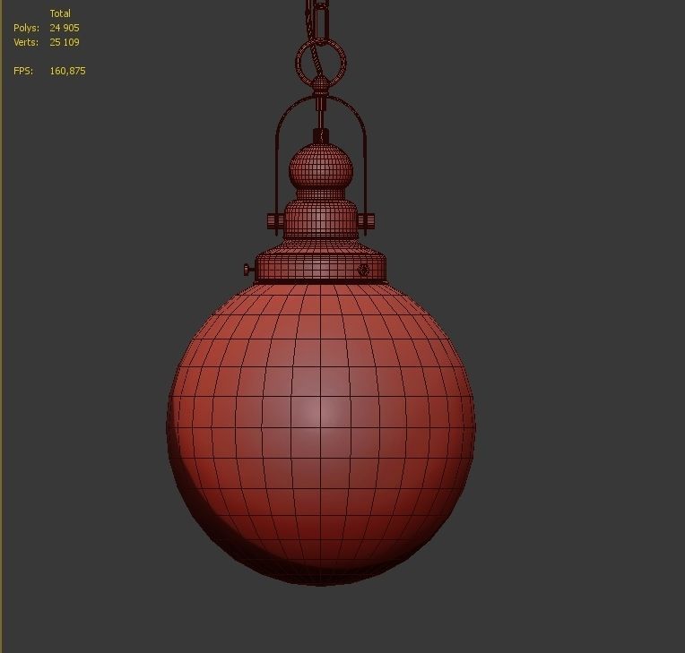 Hanging Lamp LOFT HOUSE P-144 3D model_4