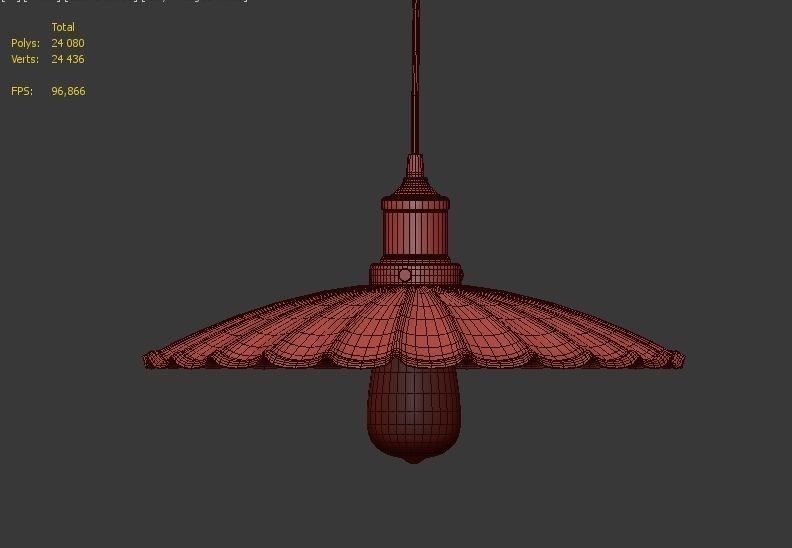 Hanging Lamp LOFT HOUSE P-119 3D model_4