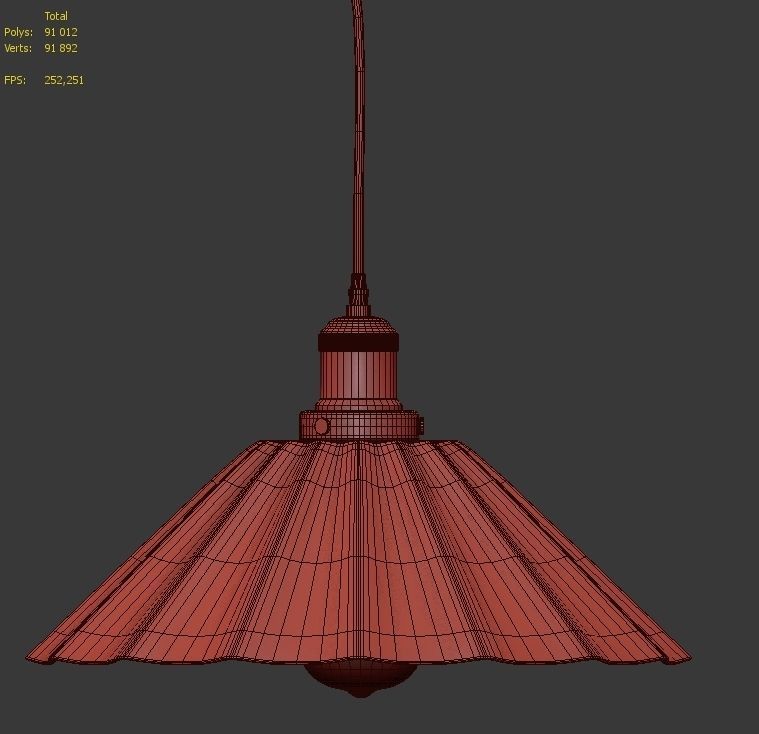 Hanging lamp LOFT HOUSE P-107 3D model_4