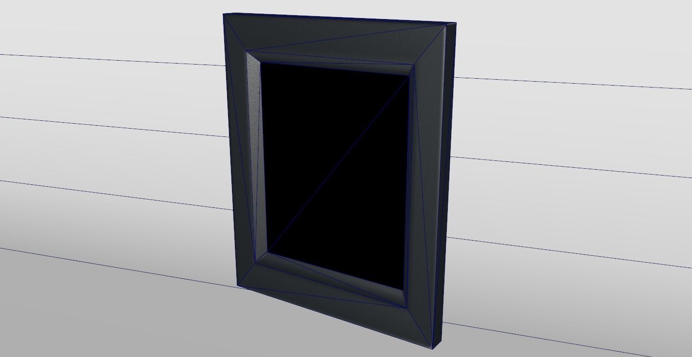 Simple Picture Frame Low-poly 3D model_5