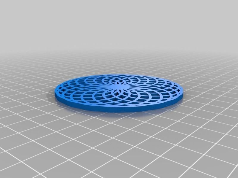 Spiro-Coasters circular holder Free 3D print model_4