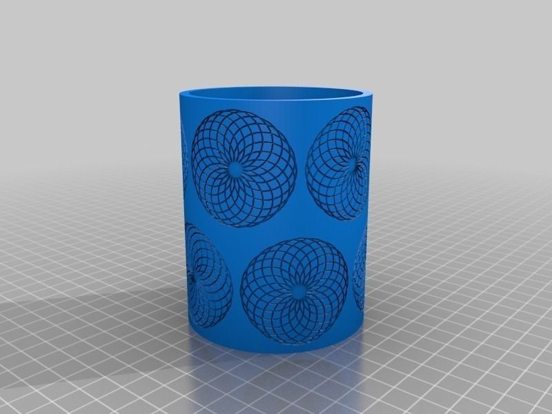 Spiropot cup with spirals free 3D model 3D printable | CGTrader