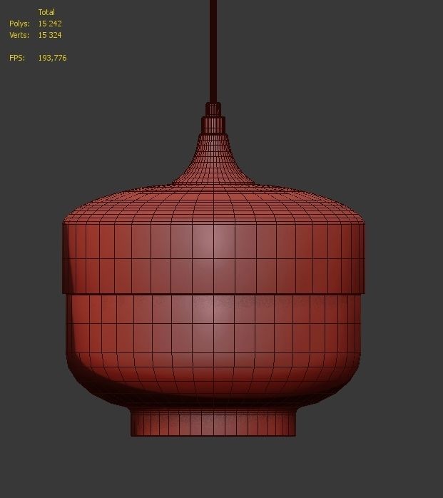 Hanging lamp LOFT HOUSE P-75 3D model_4