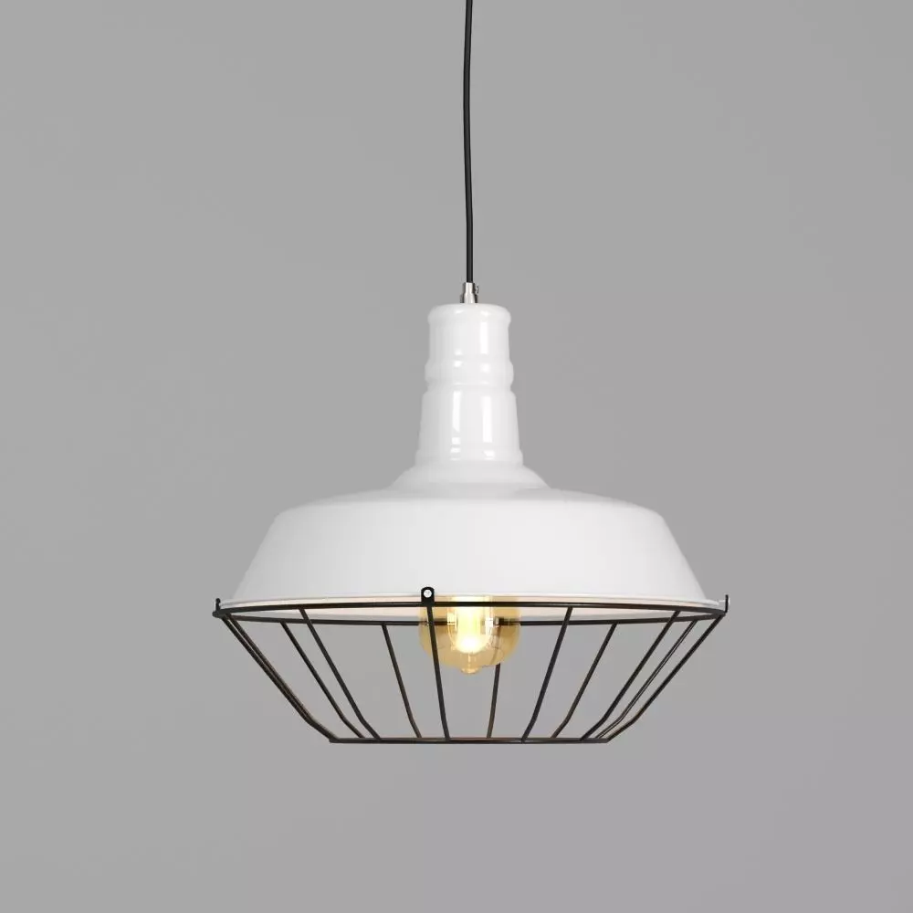 Hanging lamp LOFT HOUSE P-63  WHITE 3D model_0