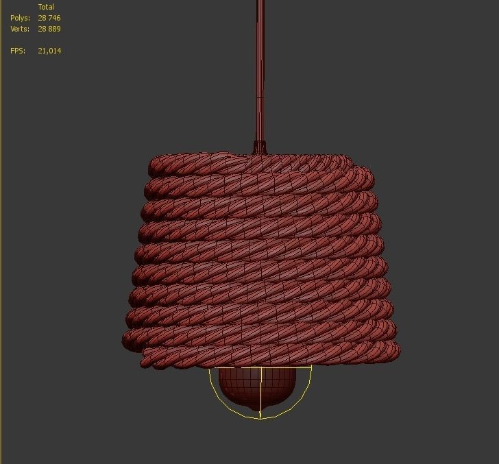 Hanging lamp LOFT HOUSE P-155 3D model_4