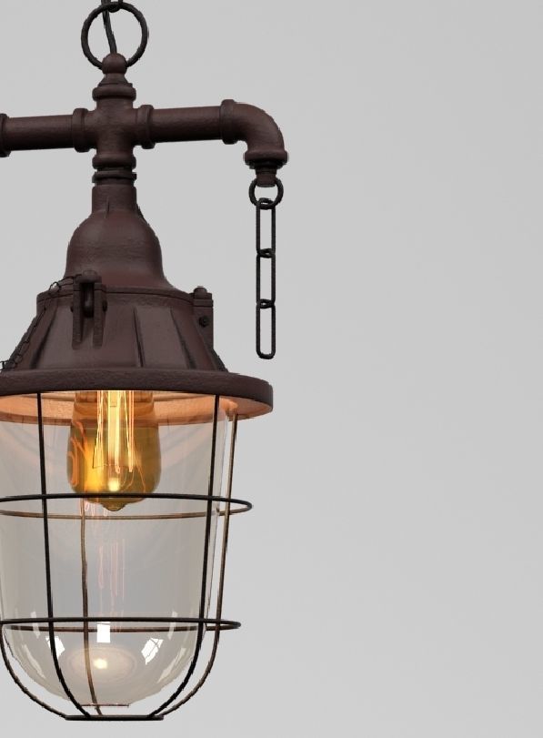 Hanging lamp LOFT HOUSE P-112 3D model_3