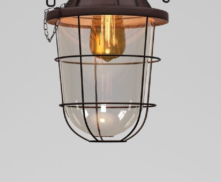 Hanging lamp LOFT HOUSE P-112 3D model_2