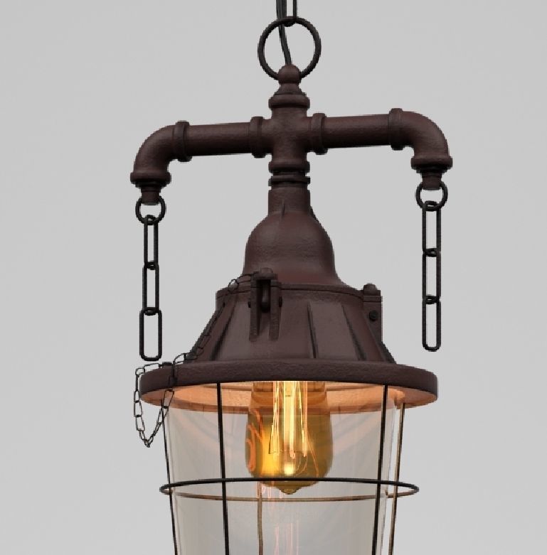 Hanging lamp LOFT HOUSE P-112 3D model_1