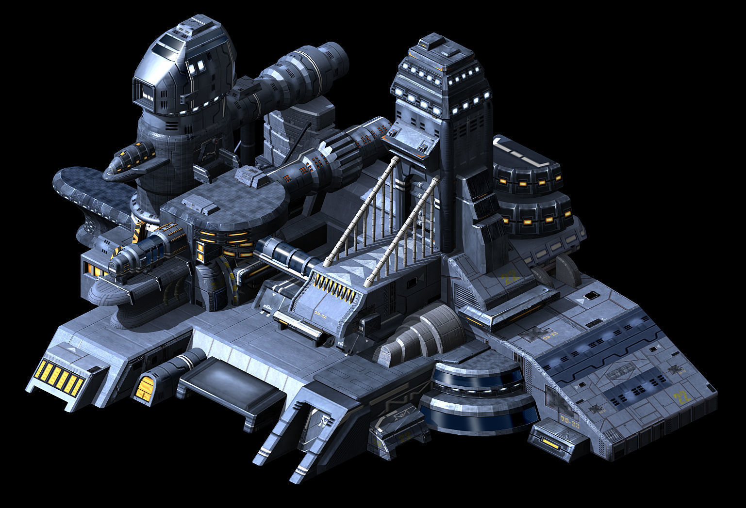 Sci Fi Building-Preparation Center 01 3D model_3