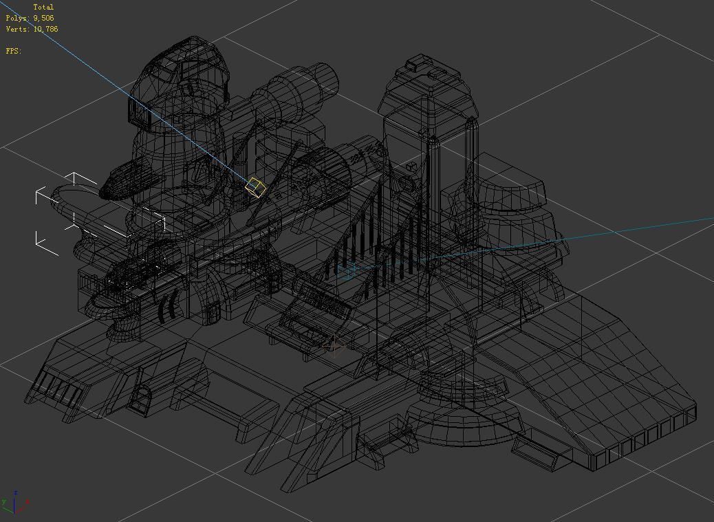 Sci Fi Building-Preparation Center 01 3D model_1
