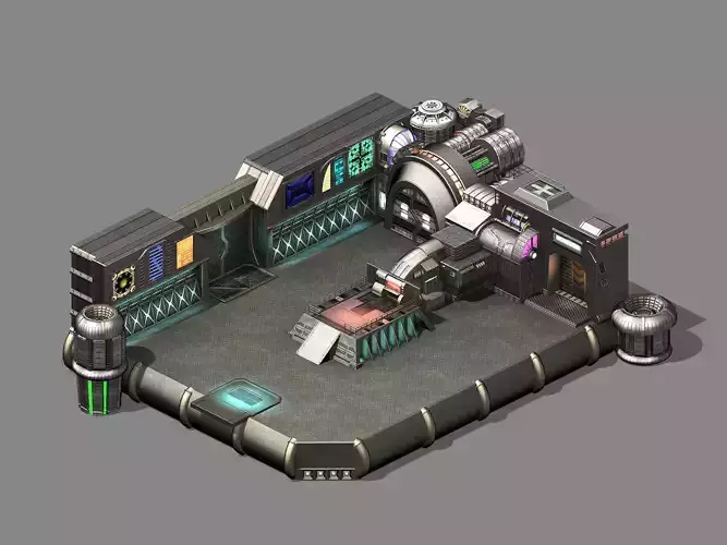 Sci Fi Building - Academy of Sciences Interior 02