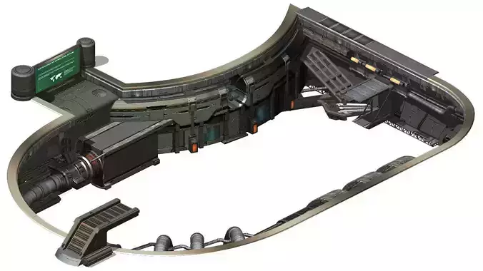 Sci Fi Building- Aerial port