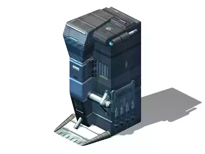 Sci Fi Building-Connection Wall 05