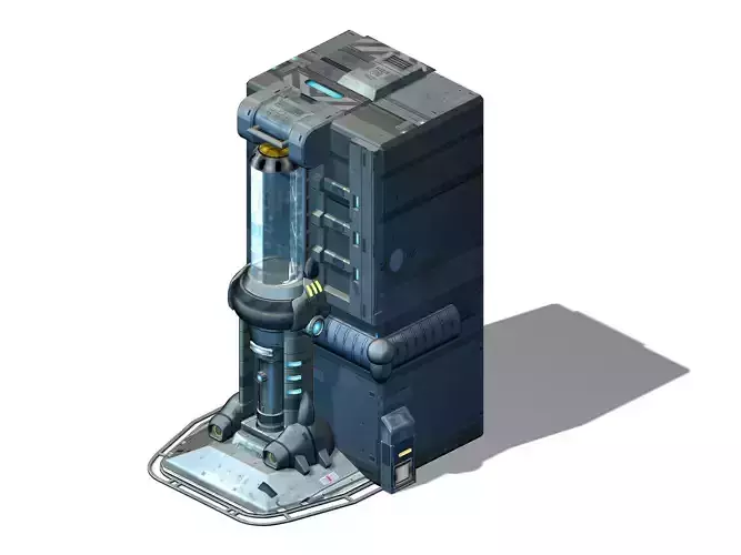 Sci Fi Building-connection wall 06