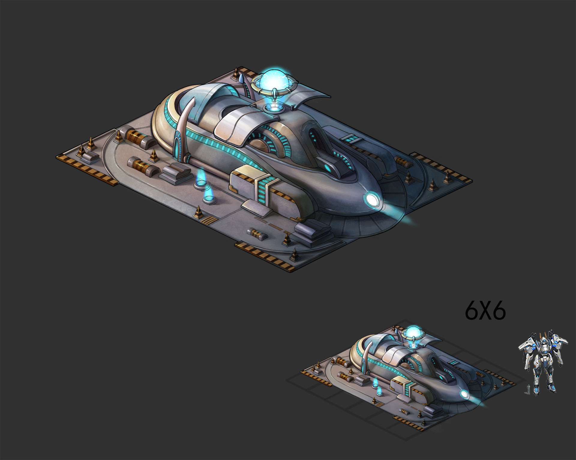 Sci Fi Building-Government Center 01 3D model_5