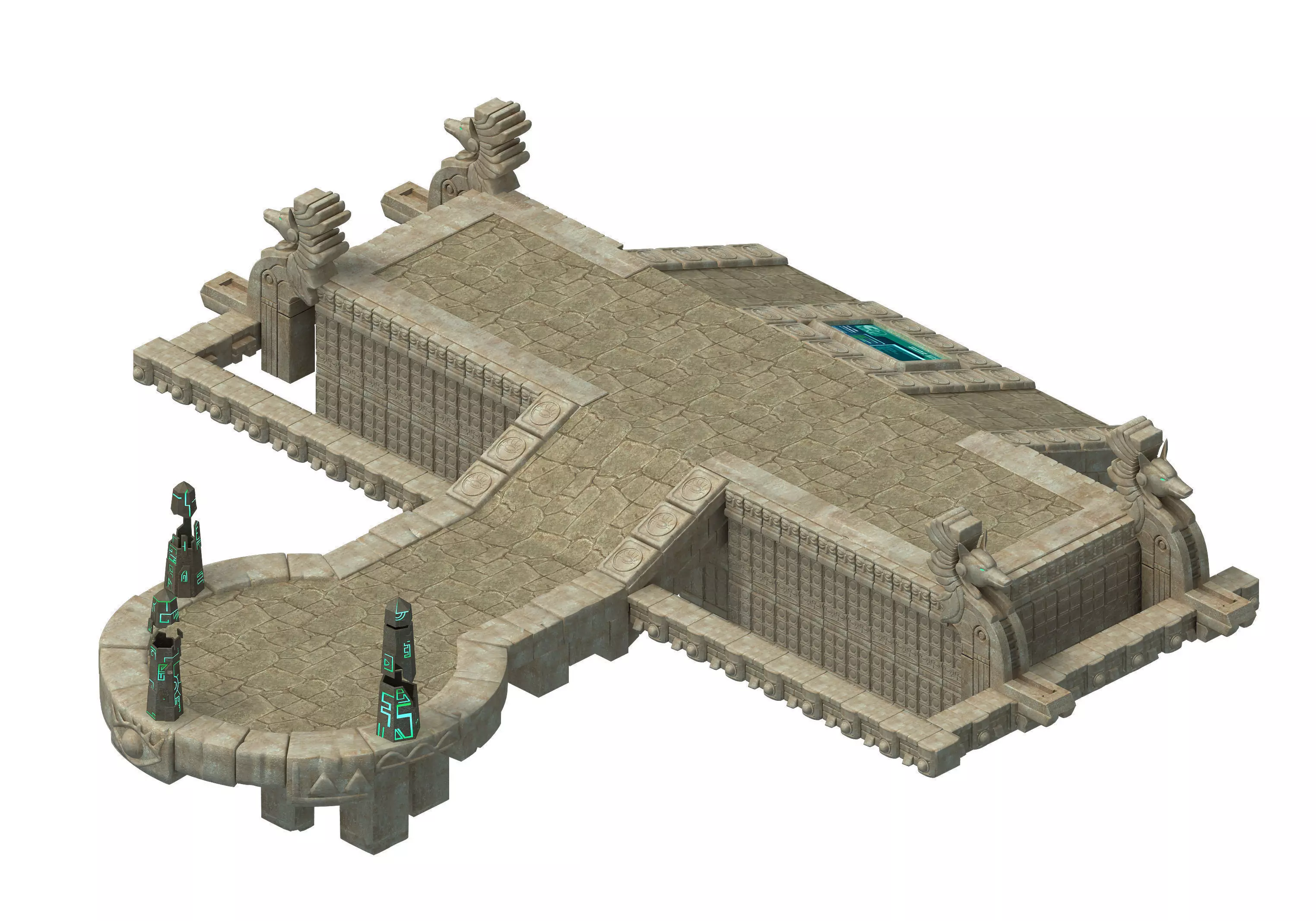 Egypt - Ruins - Platform 01 3D model_0