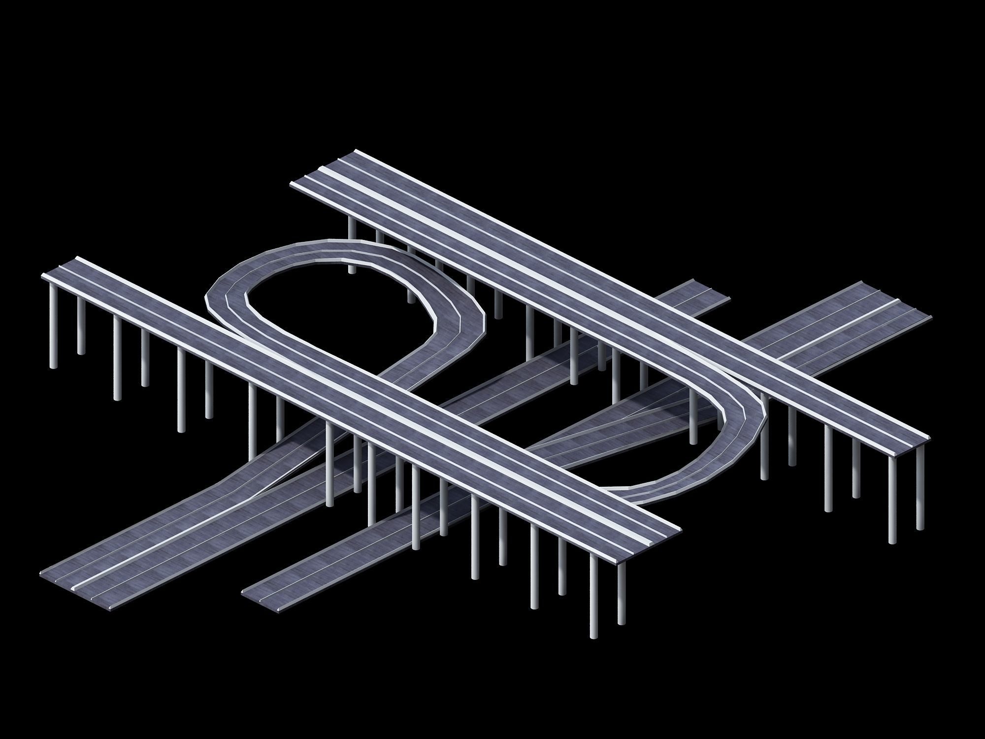 City Road - Overpass 01 3D model_1