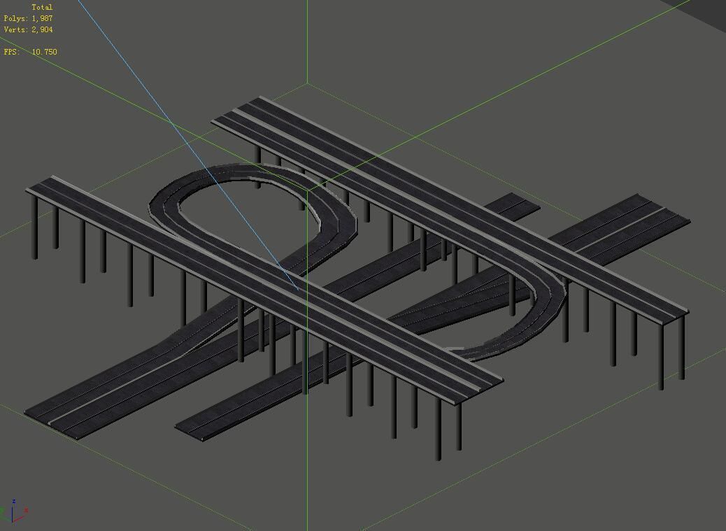 City Road - Overpass 01 3D model_2
