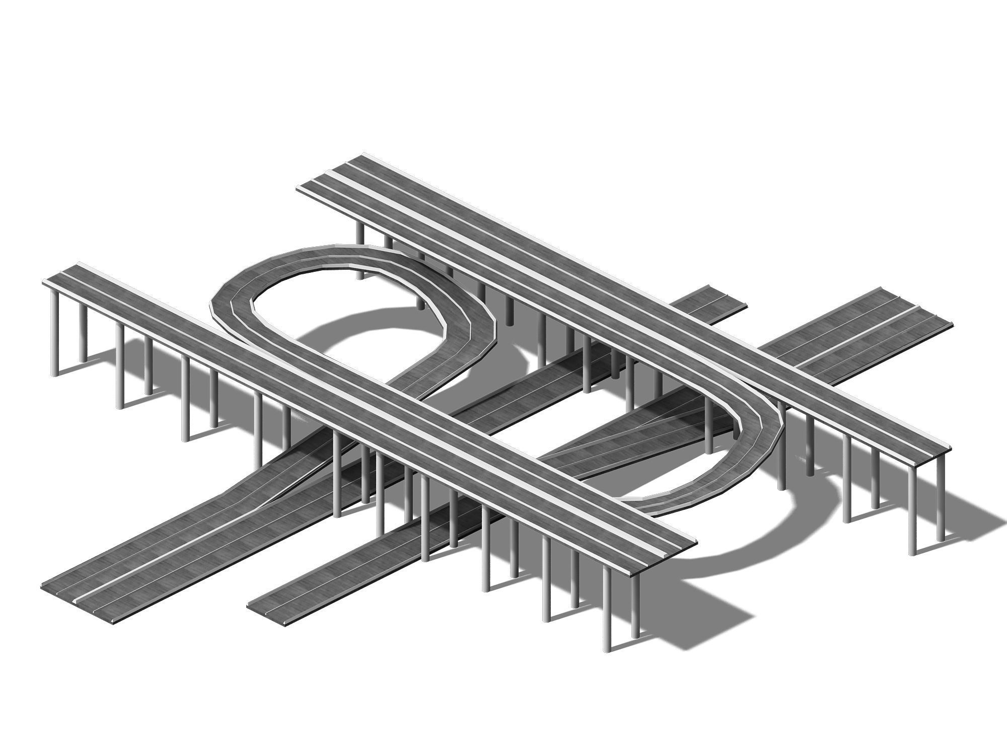 City Road - Overpass 01 3D model_4